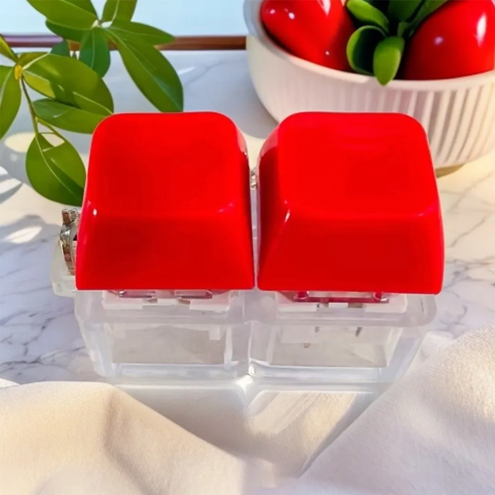 New DIY Keyboard Fidget Keychain Keys Button Keycap Finger Keyboard Caps Relief Stress No Lights Clicker Toy