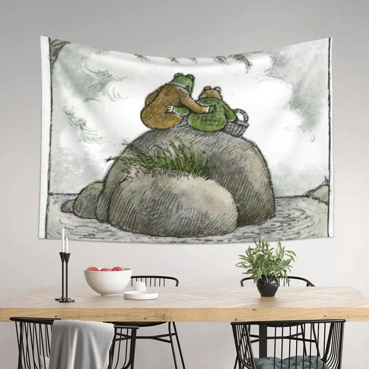 

Frog and Toad on the Water Tapestry Room Aesthetic Decor Room Decorations Aesthetic Decorative Wall Mural Tapestry