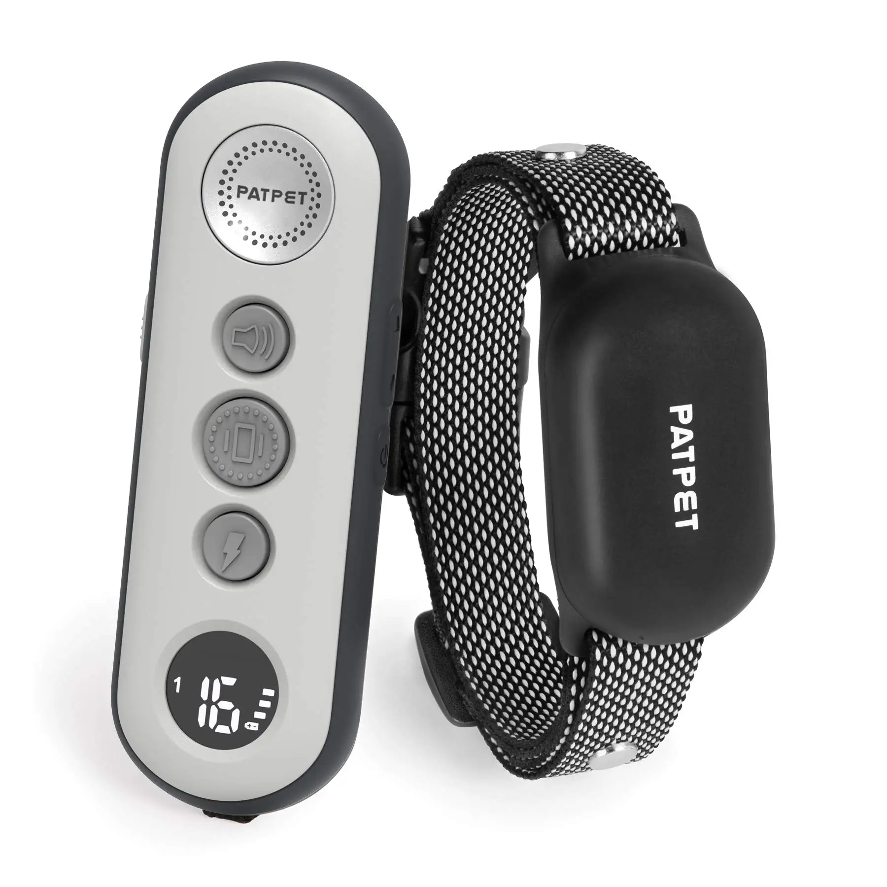 

PATPET 2 in 1 Training Collar with 3 Safe Modes, Rechargeable IPX7 Waterproof Remote, 3000 Ft Control for Small Medium Large Dog