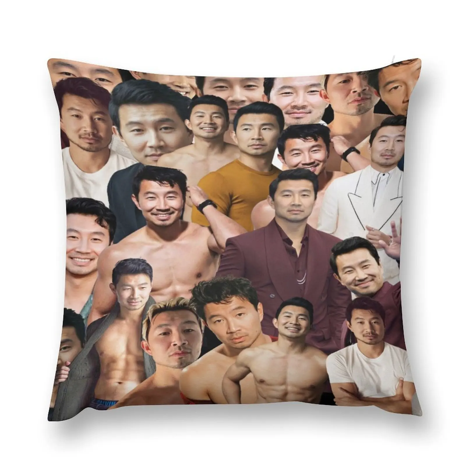 simu liu photo collage Throw Pillow Sofa Cushions Christmas Pillow pillow