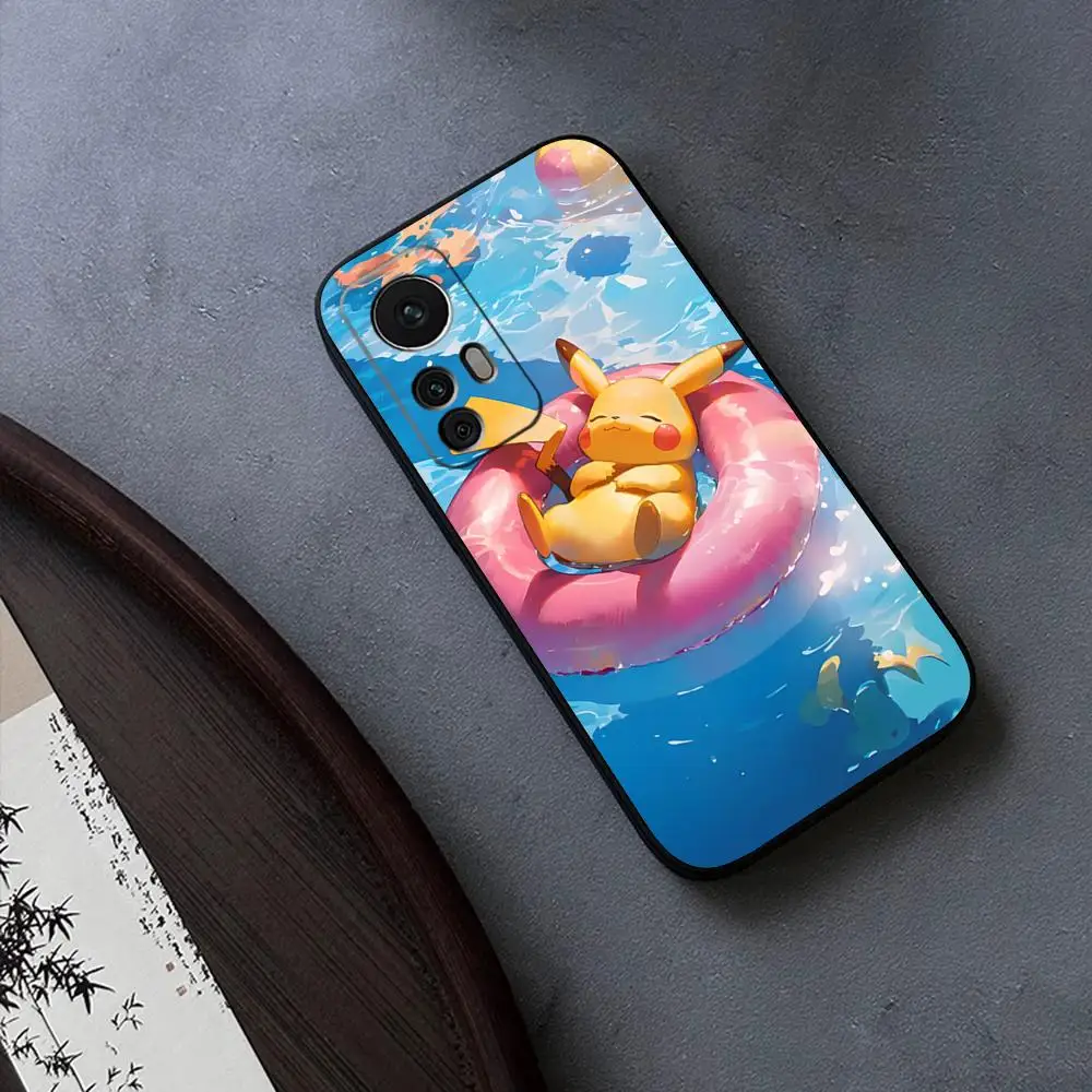 Pikachu Pool Phone Case for Xiaomi Redmi Note 13 14 10 12 Pro POCO X5 F4 F5 Pro 12 13 11T Lite Ultra Fundas Cover