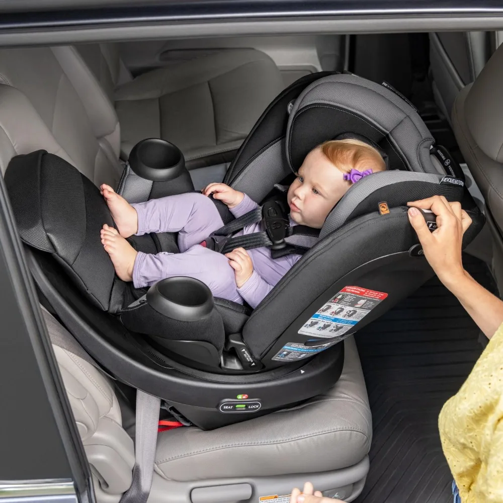 Revolve360 Extend All-in-One Rotational Car Seat with Quick Clean Cover Revere Gray