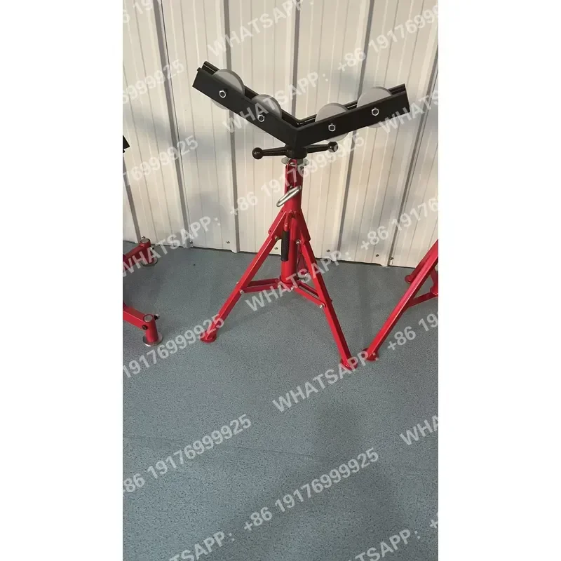 1107R Folding Roller-head Pipe Vise Pipe Stand to Support Pipes 36 Inches Max.