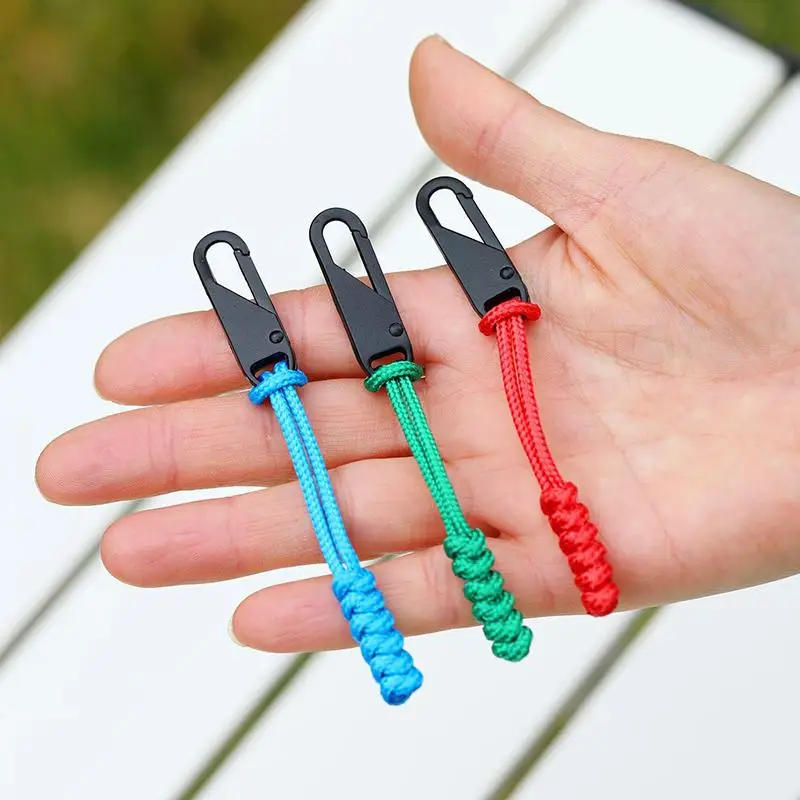 High Quality 5Pcs Metal Zipper Puller Colorful Head Slider for Outdoor Bags for Active Lifestyles