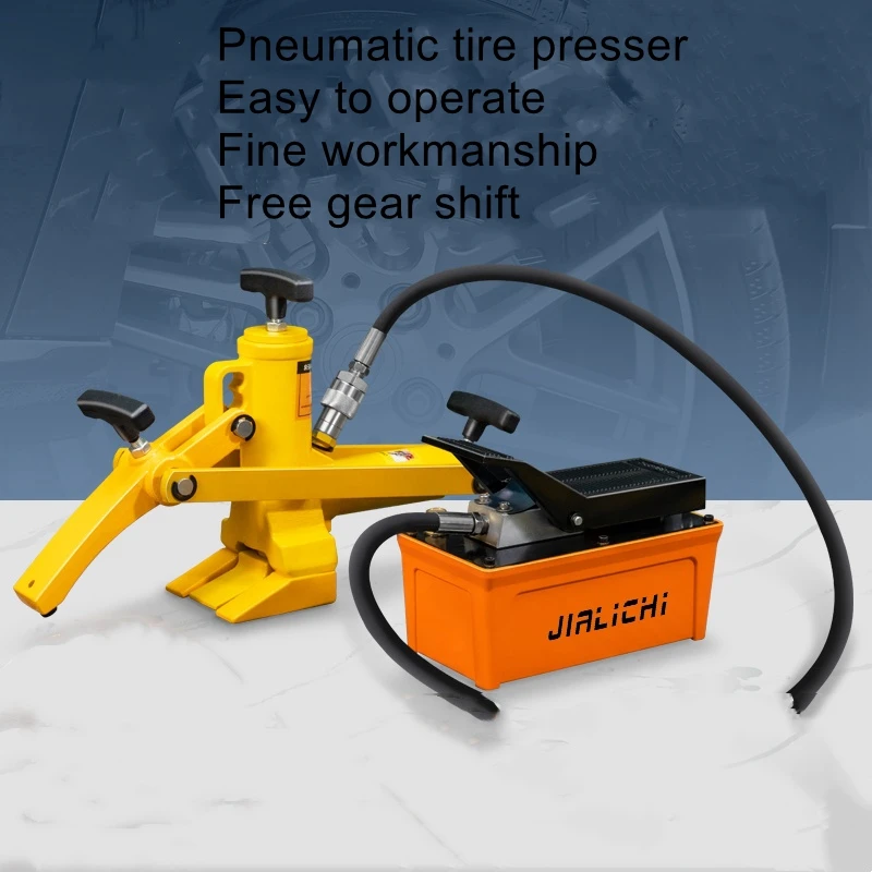 Forklift tire presser tire picker tire picker tool hydraulic tire stripper pneumatic portable tire repair tool