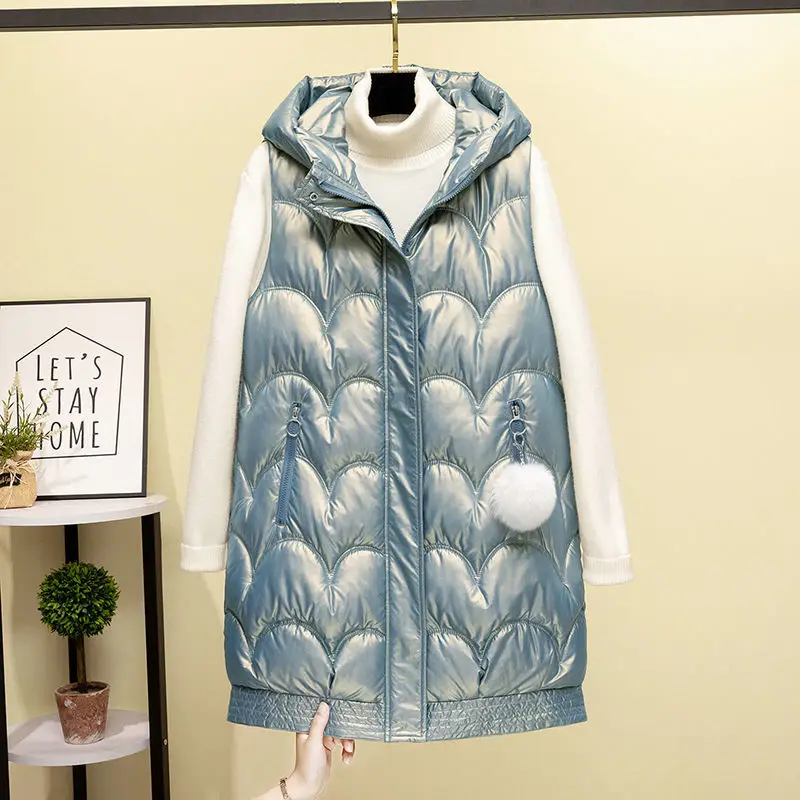 

Winter Woman Cotton Vest Female Loose Waistcoat Bodywarm Jacket Padded Sleeveless G785