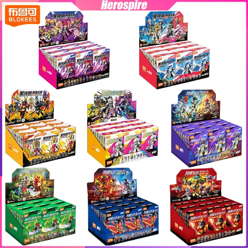 

Герospire Building Blocks Nezha Guanyu The Monkey King Настольные украшения Головоломки Сборка моделей игрушек Подарки на день рождения для детей