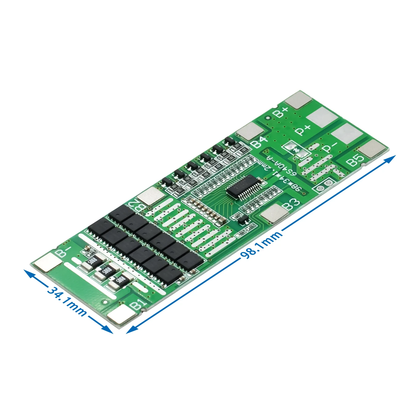 1 pz 6S 40A 24V 18650 li-ion batteria al litio Protect Board illuminazione solare Bms Pcb con bilanciamento per Ebike Scooter