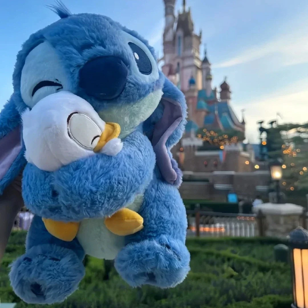 

Мягкая плюшевая игрушка Stitch, милая мягкая аниме Лило и Стич со съемным утиным пузырьковым чаем, мультяшные плюшевые игрушки, обнимающаяся кукла, подарки для девочек