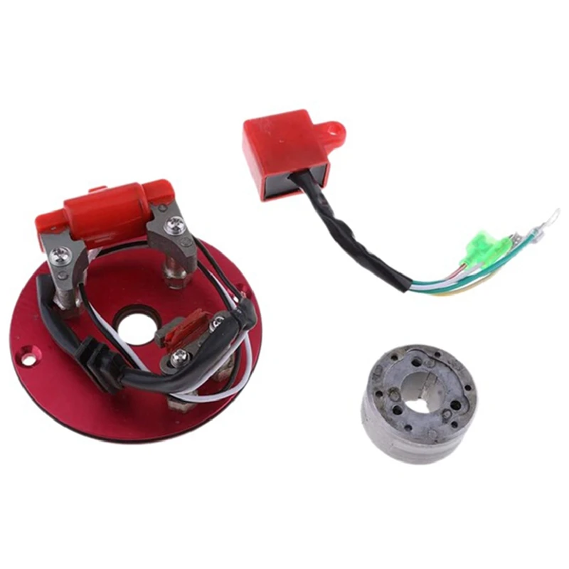 Kit Stator Rotor motor, untuk sepeda motor Off-Road 110-160Cc mesin Horizontal magnet kinerja Generator