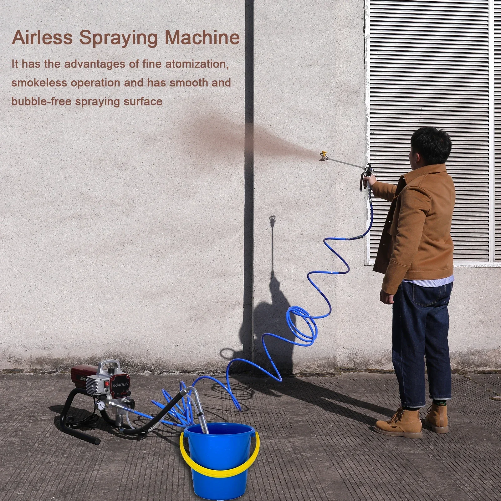 Professional High-pressure Airless Spraying Machine Electric Paint Sprayer Internal-feed Painting Tools