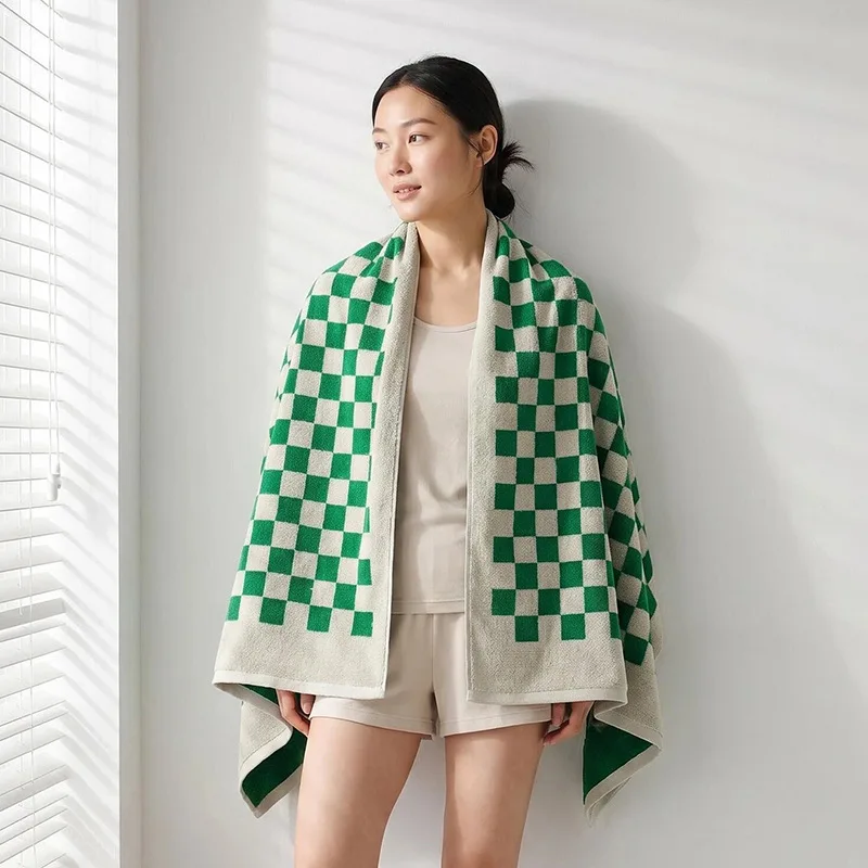 Cotton Bath Towel for Household Use Adult Bath Towel Soft Comfortable Good-looking Durable Absorbent Good Bath Towel 80 * 160CM