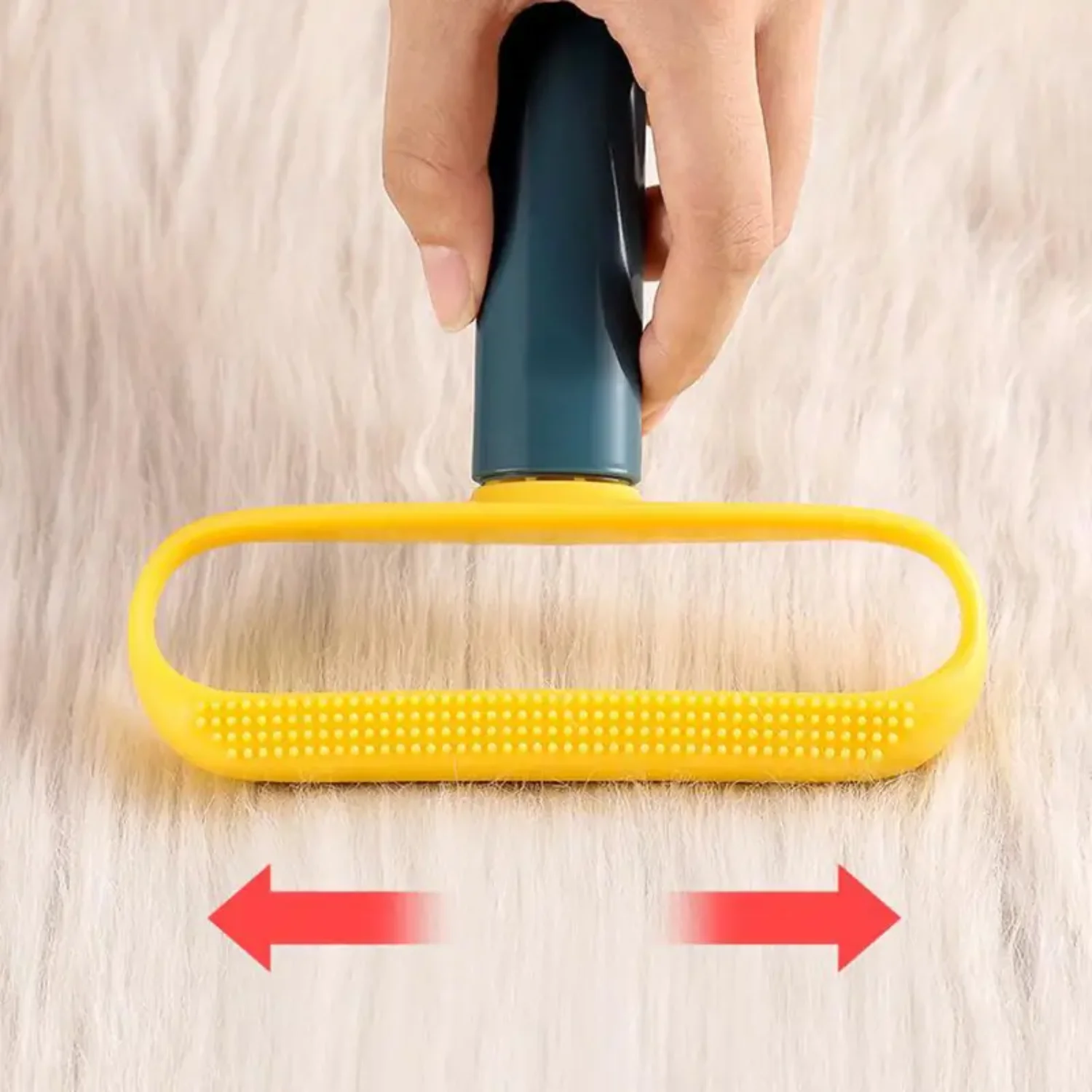 Portable Fluff Remover Brush for Wool & Clothes - Lint Pellet Brusher Spools Eliminator, Removes Hairs from Cats & Dogs Pet hair