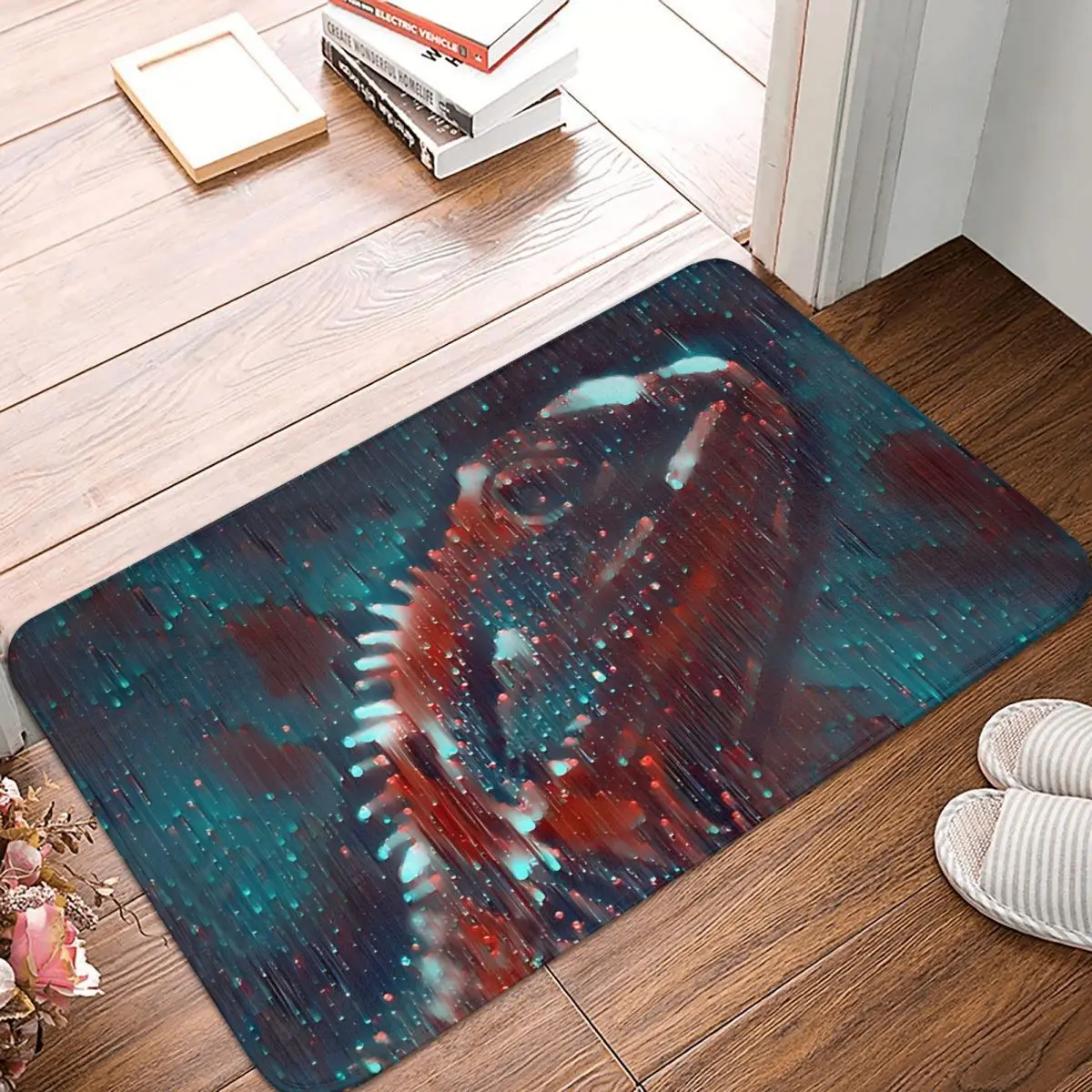 Anti-Slip Doormat Living Room Mat Digital Art Of Bearded Dragon Lizard Balcony Carpet Entrance Door Rug Bedroom Decor