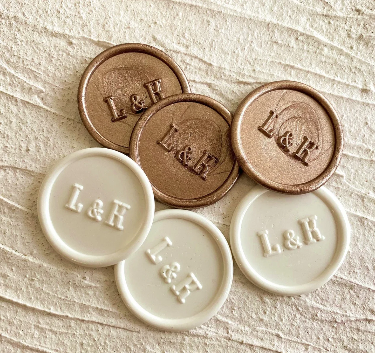 Customized minimalist monogram Self Adhesive Wax Seals-wedding invitation wax seal stamp stickers-initials Self-Adhesive sticks