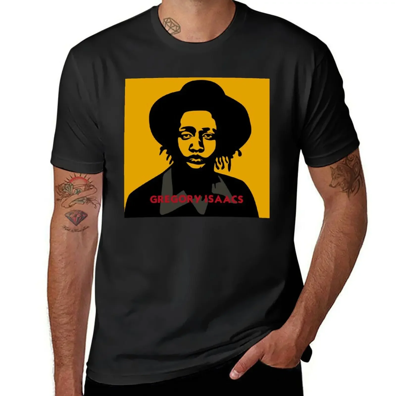 Gregory Isaacs T-Shirt boys animal print cute tops mens clothes