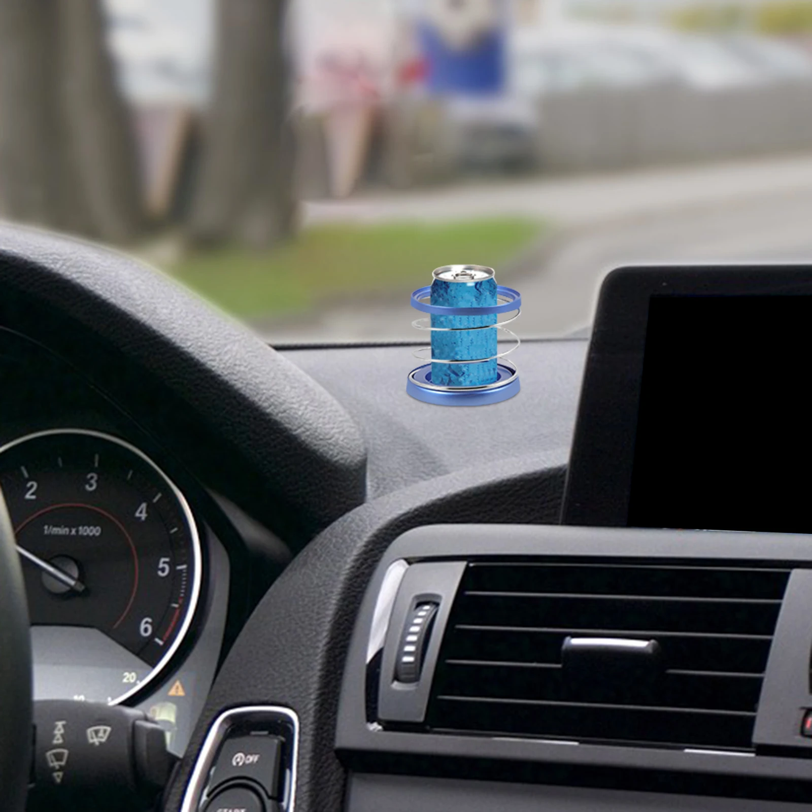 

Universal Car Drink Large Water Bottle Holder Vehicle Secure Spring Design Portable Cup Holder Organizer Car Travel Stylish