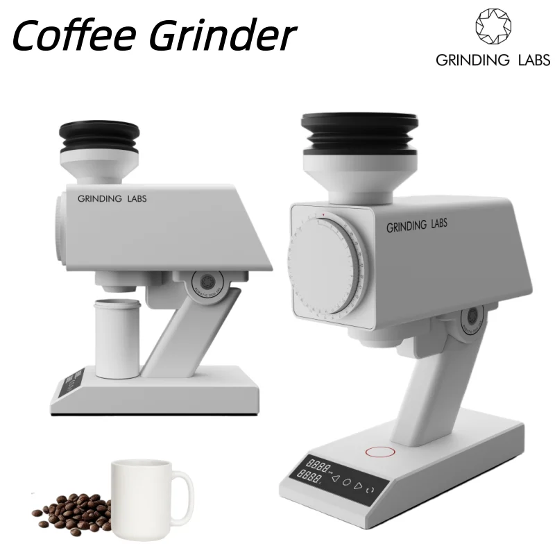ROBOTI DOG 083 83mm Hole  Flat Burr Grinder with Square Axis Alignment 5 Axis CNC 0.05mm Tolerance and Dual Timer Mode