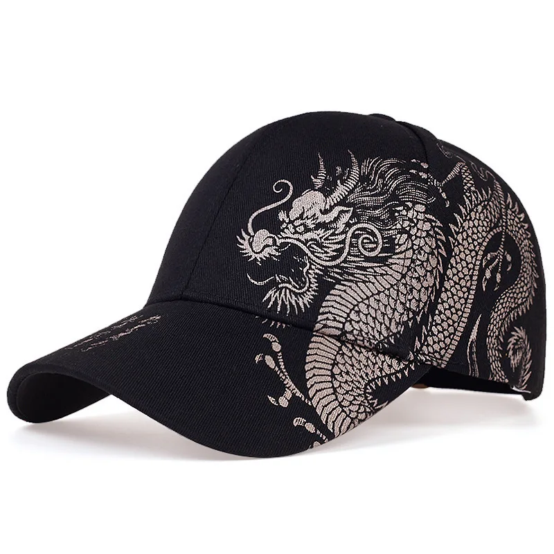 

Brand Chinese Dragon Men's Baseball Cap Casual Cotton Snapback Caps for Women Unisex Cool Trucker Hat