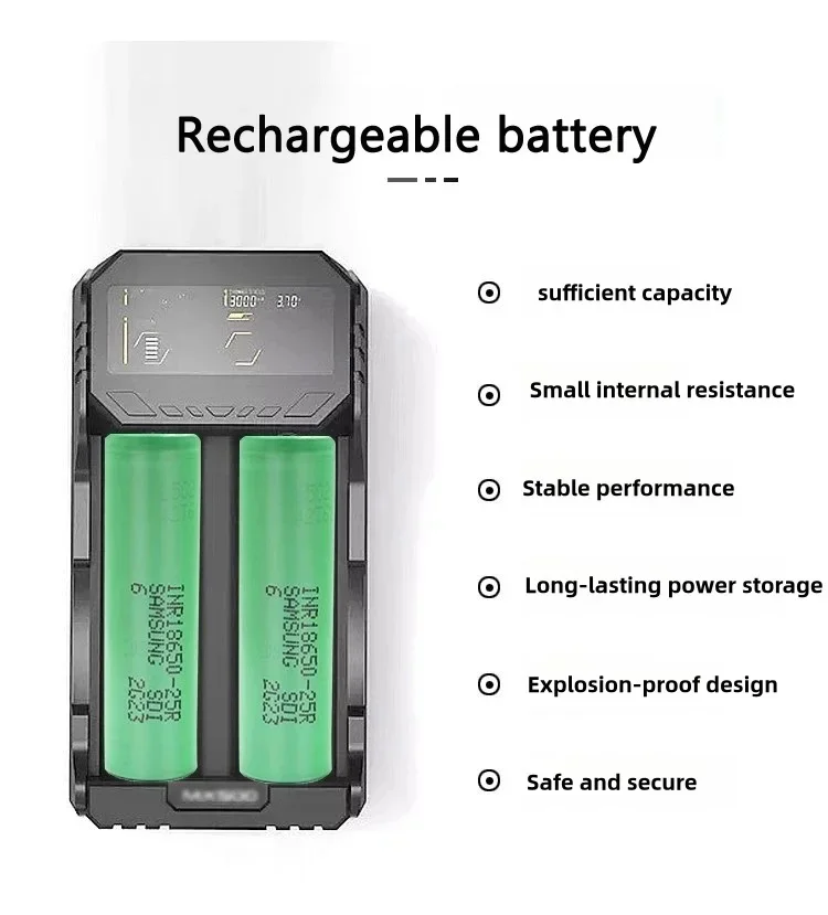 New 18650 Lithium Battery 2500mAh Power Lithium Battery Electric Tool None Rechargeable Battery for Human-machine Small Fan