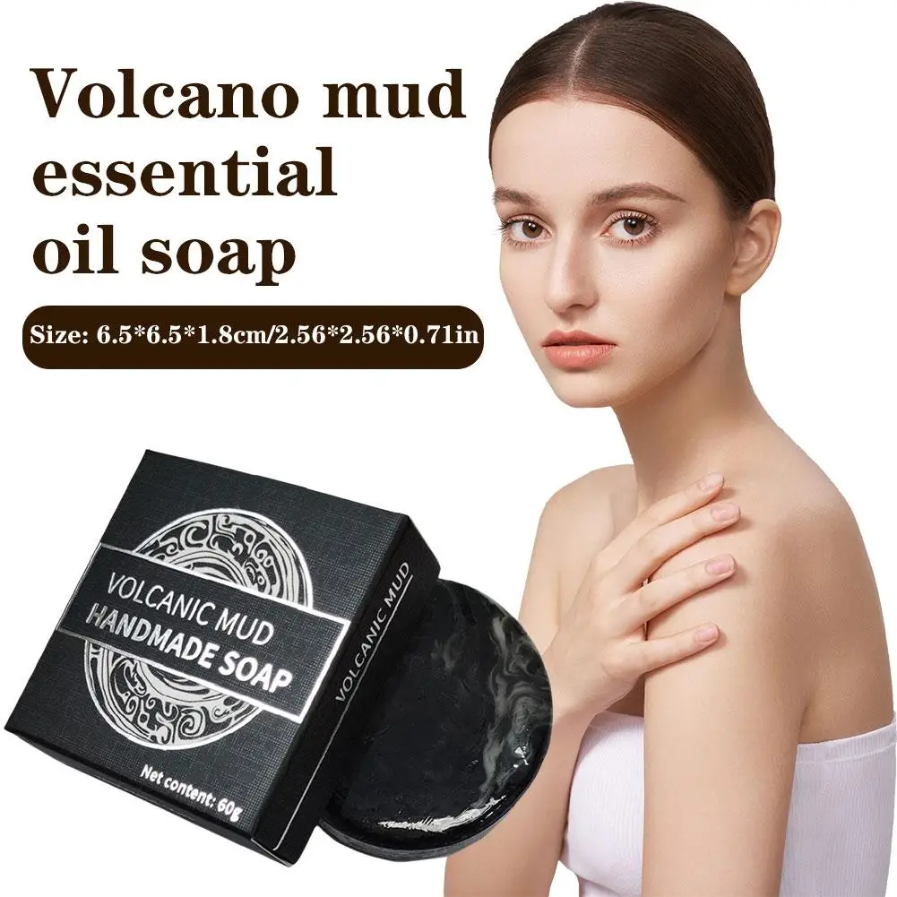 60G Women's Weight Loss Handmade Mineral Mud Volcanic Soap Firming Soap Mud Anticellulite Beautific U1Z8