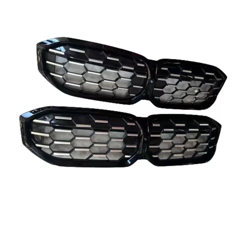 51115A1BFA5 Hot Selling LED Car Front Grills Gloss Black Doule Slat Grille Car Grill for BMW G20 3 Series