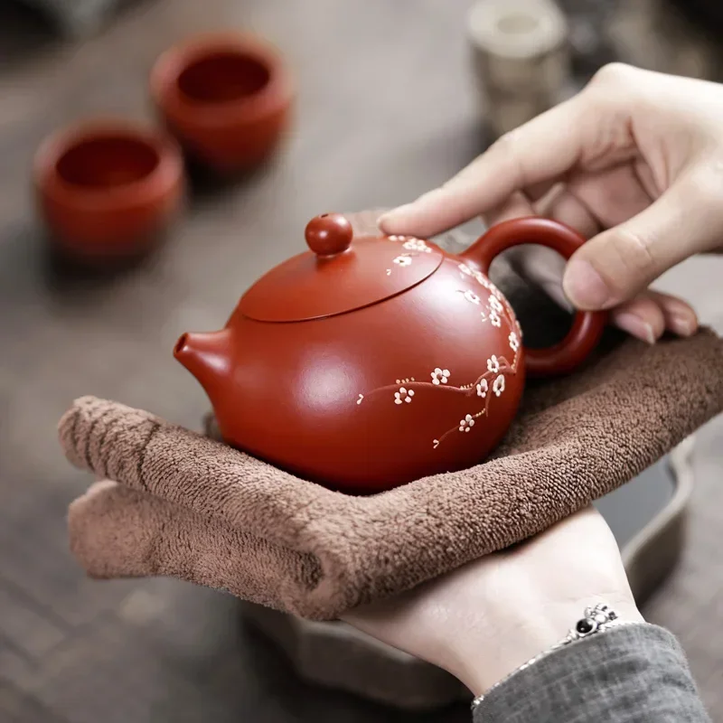 yixing-purple-sand-teapot-household-kung-fu-tea-set-handmade-ceramic-small-brewing-teapot-chinese-xishi-pot