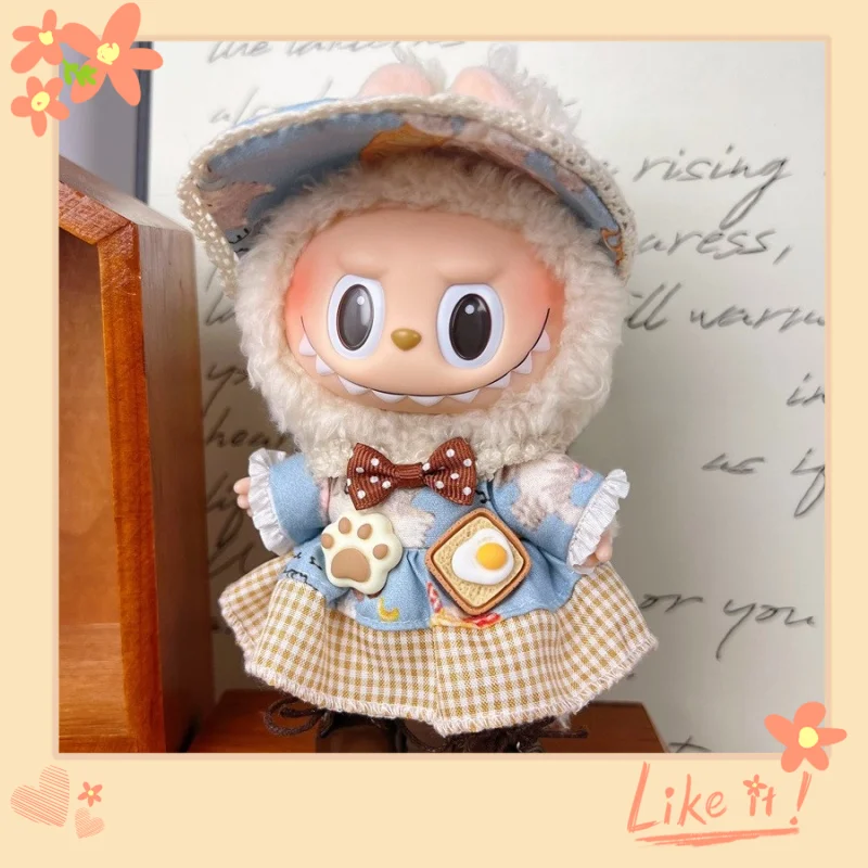 17cm Mini Plush Doll'S Clothes Outfit Accessories for Korea Kpop Exo Labubu Idol V1 V2 High-Quality Clothes Accessories Gift