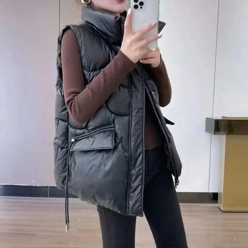 

Loose Women's Cotton Vest Autumn Winter Outerwear Comfortable Breathable Casual Style for Ladies