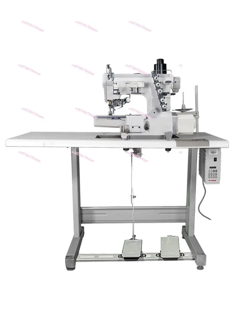 

600 small square head cuff electric direct drive computer automatic three-needle five-thread interlock sewing machine industrial