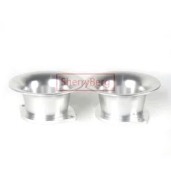 SherryBerg Pair 45MM Dia. DCOE  IDF  IDA Throttle Body Carb Carburetor Air Horns Stacks for Weber/EMPI/FAJS/Dellorto/Solex/EMP