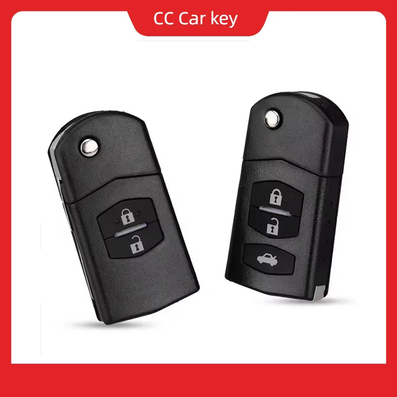

Складной откидной чехол для ключа 2, 3 кнопки, сменный чехол для дистанционного ключа автомобиля, чехол для ключа Mazda 2 3 5 6 RX8 MX5