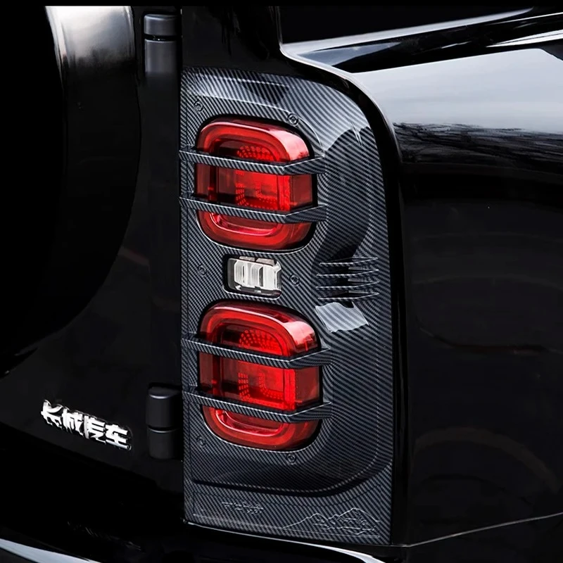 for-haval-h9-2nd-mkii-2024-2025-2026-car-mecha-taillight-cover-modified-abs-black-mecha-taillight-cover-exterior-accessories