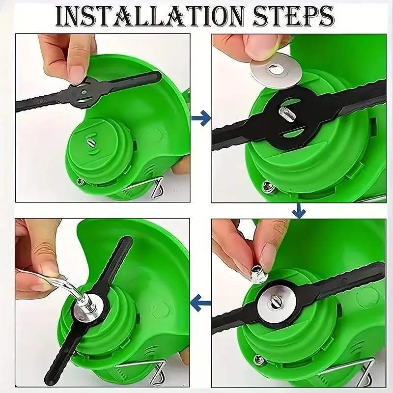 New 10/20/30/50Pcs Garden Trimmer Head Replacement Blades Waterproof Plastic Blades, Durable Pressure Resistant Parts
