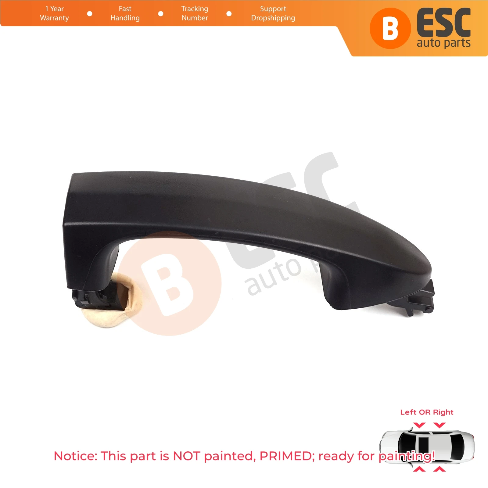 

EDP1268 Outer Exterior Door Opener Handle for Ford B-Max Fiesta MK6 Transit Tourneo Courier B460 EcoSport MK2 AV11R22404DA