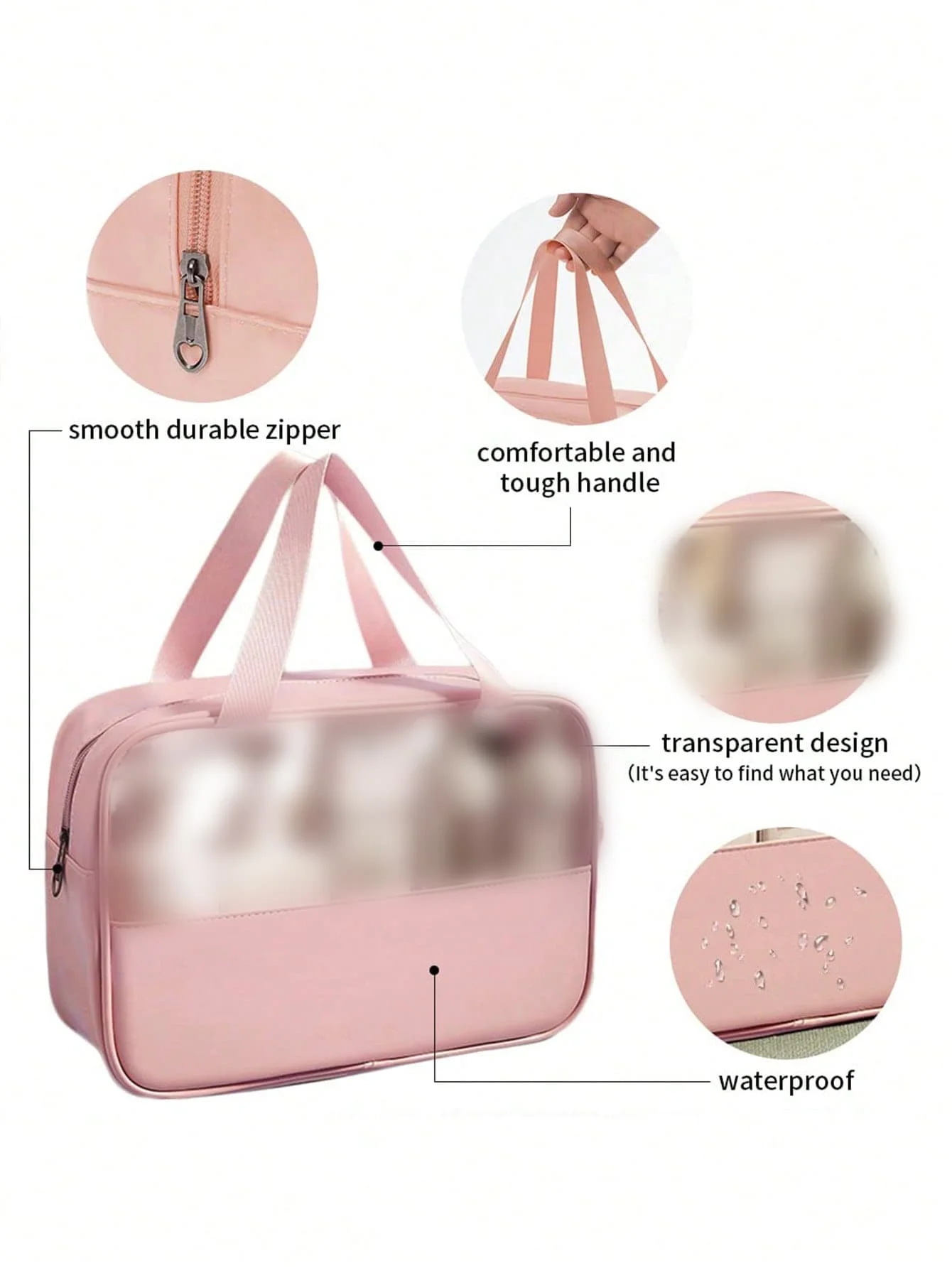 Toiletry Bag for Women Clear Travel Toiletry Bag Travel Makeup Bag Hanging Toiletry Bag for Men Toil