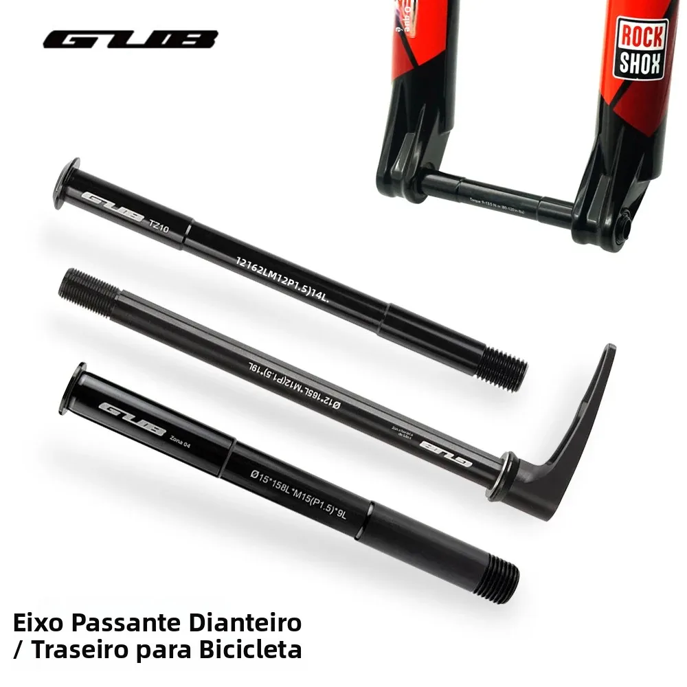 Gub 12/15mm eixo dianteiro traseiro da bicicleta através da haste do eixo para mtb bicicleta de estrada roda hub garfo 12x100 12x142 12x148 15x100 15x110mm boost