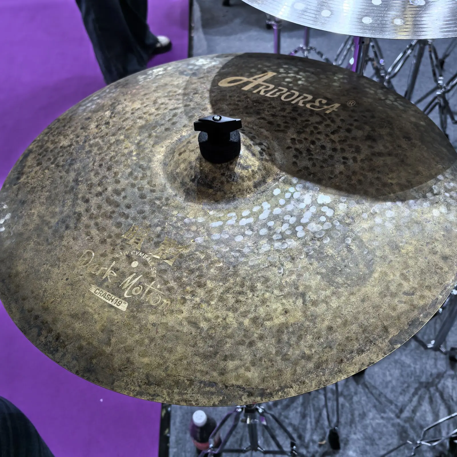 Two Piece , Dark Motion Series 19 inch Crash+AP Series 12 inch O-Zone, Handmade Cymbal, for Drummers