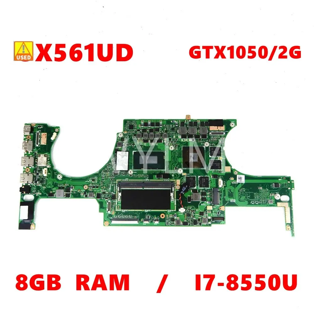 

UX561U 8GB RAM i7-8550U CPU GTX1050/2G Mainboard For ASUS UX561UD Q535UD Laptop Motherboard 100% Tested Used