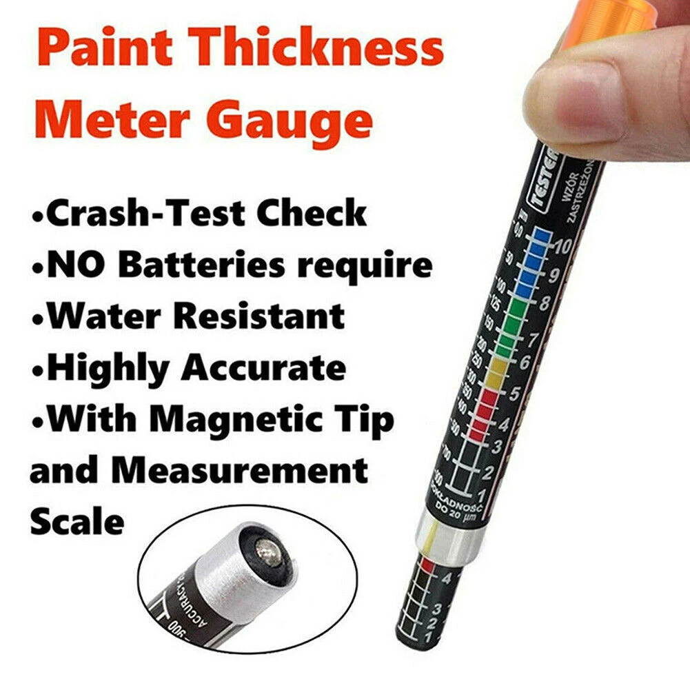 Car Paint Thickness Tester Pen Auto Lak Test Bit Portable Car Paint Coating Tester Meter Thickness Meter Gauge Crash For Car