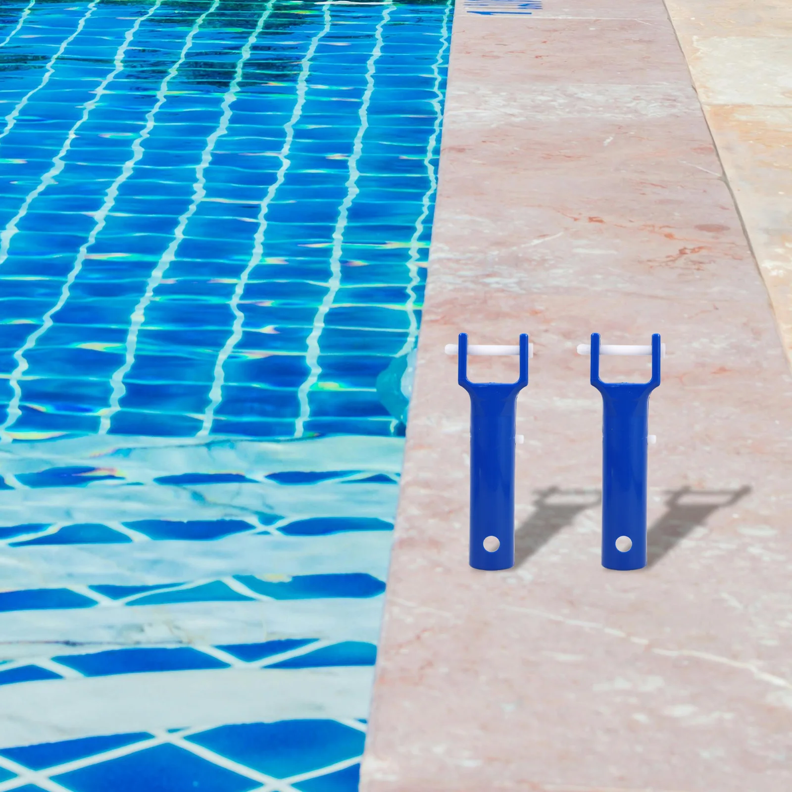 

2 Pcs Pool V-shaped Jacket Set Swimming Accessory Cleaning Pond Vacuum Attachments Grip