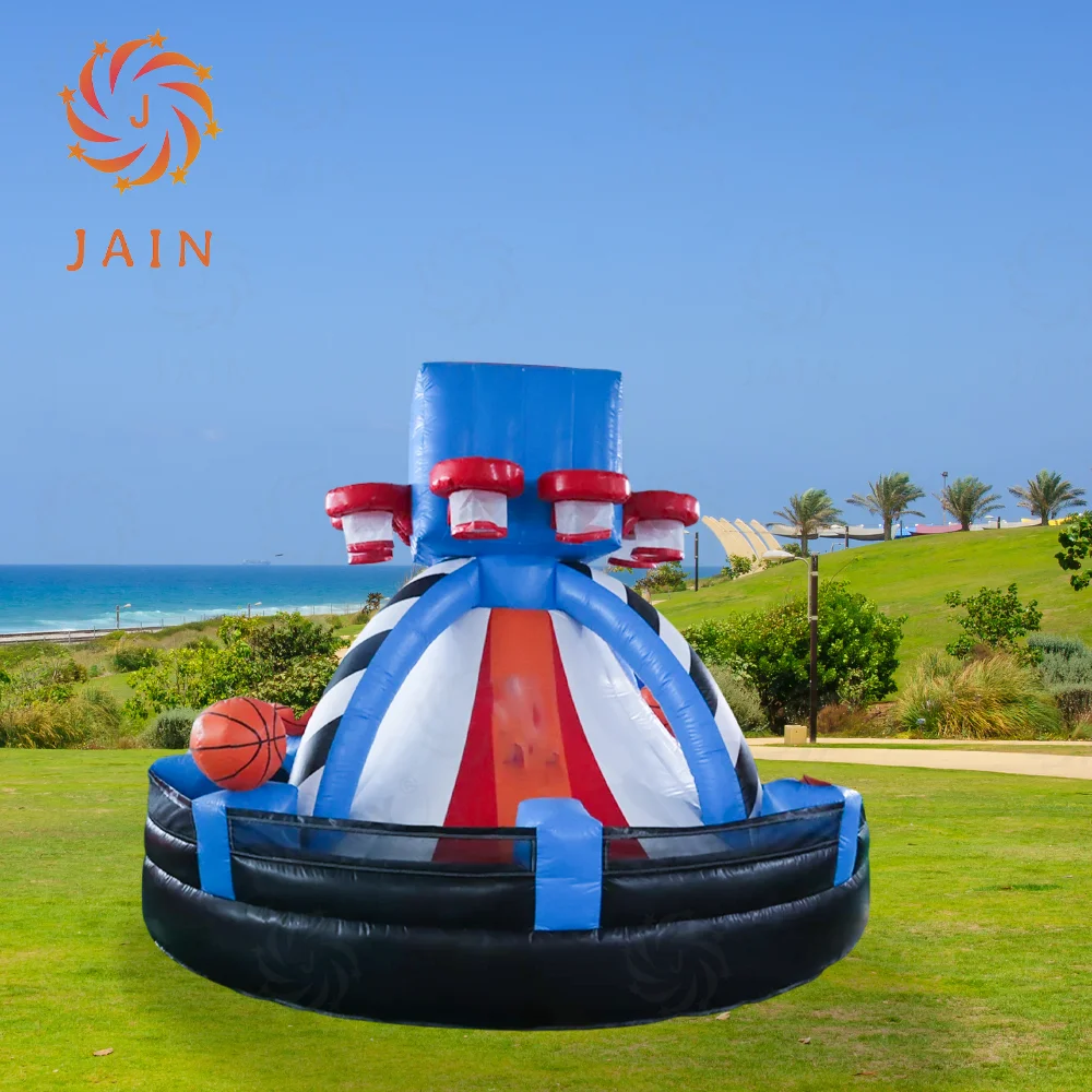 JAIN 풍선 농구 슈팅 게임 (농구공 2개 포함) 야외/실내 파티용 야외 인터랙티브 카니발 게임 장난감