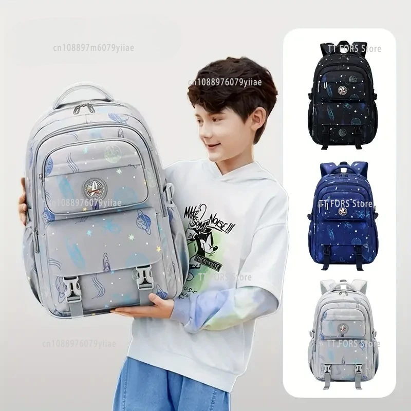 

New Waterproof Children's Schoolbag Boy Orthopedic Starry Sky Primary School Student Rest Backpack Kids Holiday Birthday Gift