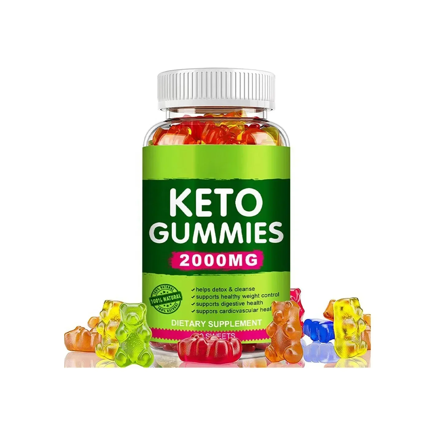 

1 bottle of ketogenic apple cider vinegar gummies promotes intestinal health moistens the intestines promotes bowel movements