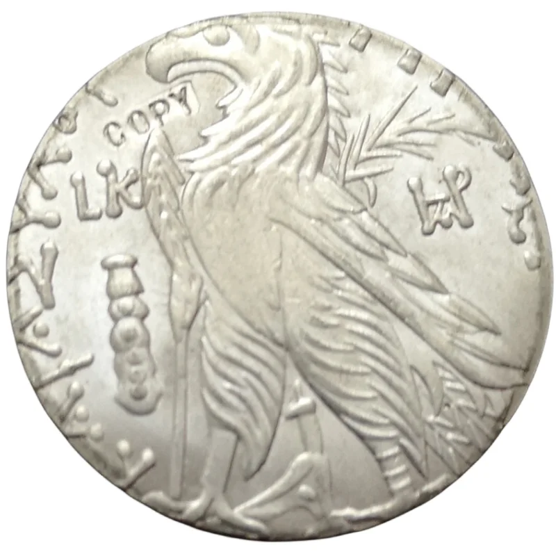 

Tyre.107/6 BC .Silver Shekel /Eagle standing left on a prow Silver Copy Coin