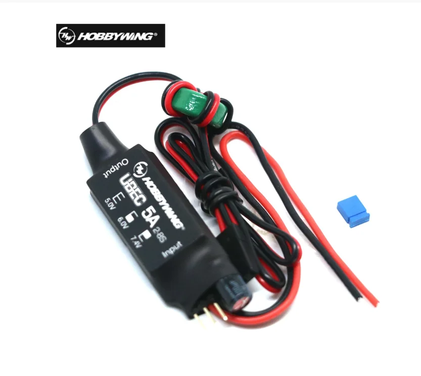 Hobbywing 5A Ubec V2 Air High Voltage Regulator Module 2-8S 5V 6V 7.4V 5A Adjustable BEC For RC Car Parts