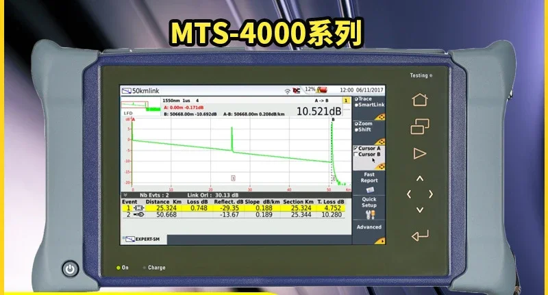 MTS4000/6000 Optical Time Domain Reflectometer OTDR Optical Fiber Tester Original JDSU