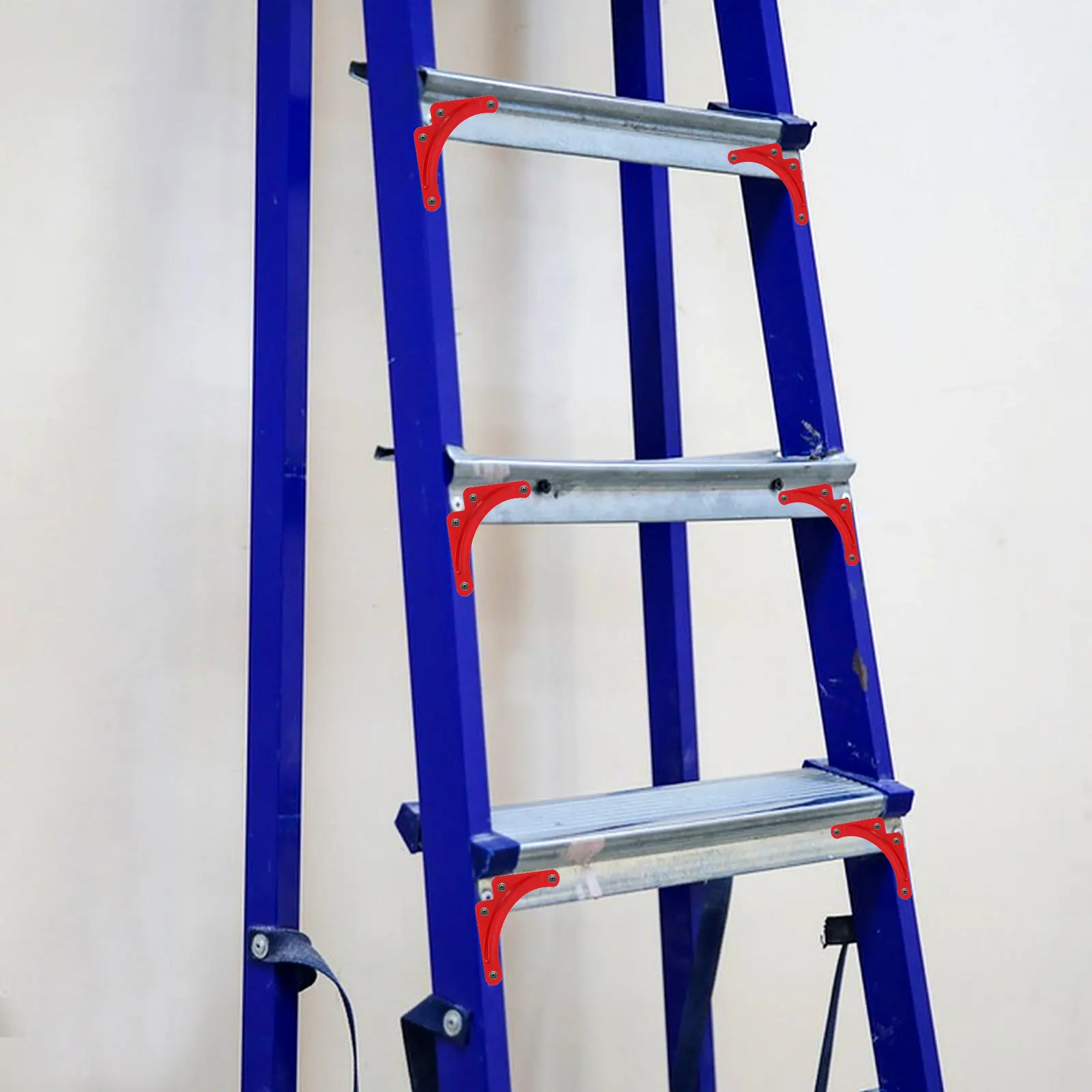 Heavy-Duty Iron Reinforcement Plates for Step Ladder Corner Brackets, 10pcs Thickened Stability Support