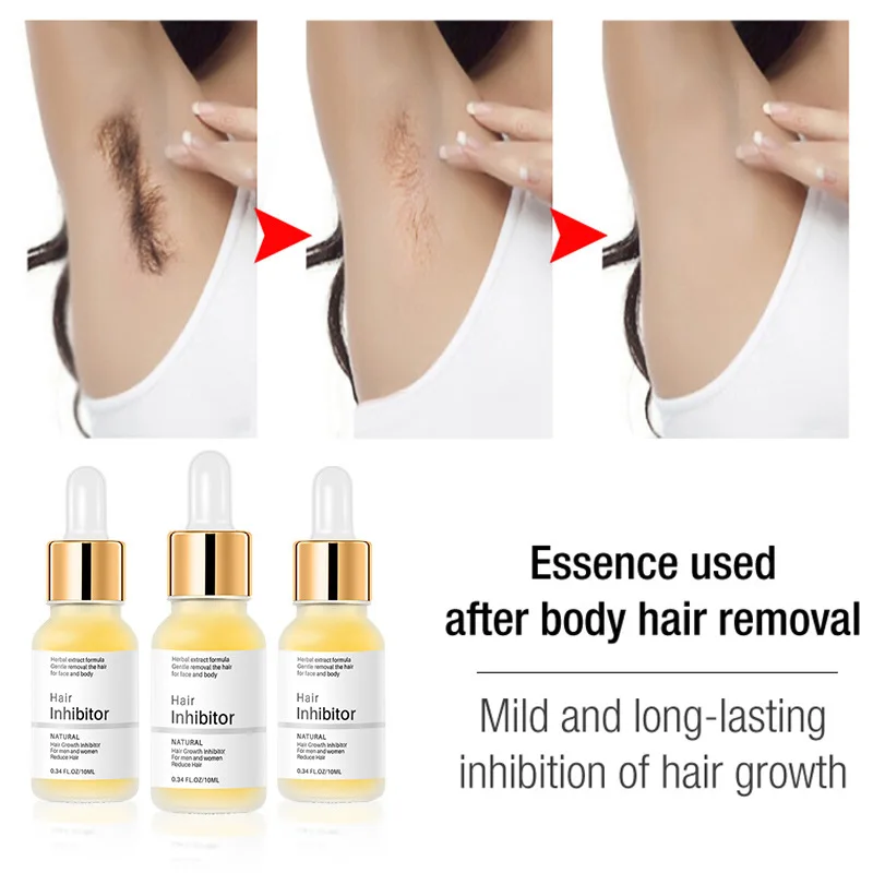 Permanent Hair inhibition Serum Painless Hair Remover Armpit Legs Arms Hairs Growth Inhibitor Depilatory Body Cream Care For Men