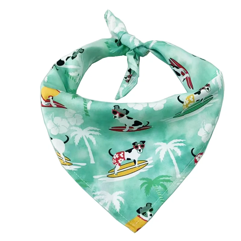 Dla psów Bandana na plażę artykuły dla psów akcesoria dla zwierząt Perros Accesorios Mascotas Perros trójkątna chusta modowa